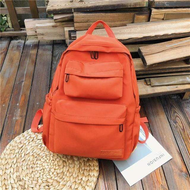 Buddhatrends Backpack Orange / 15 Inches Large Capacity Waterproof Backpack