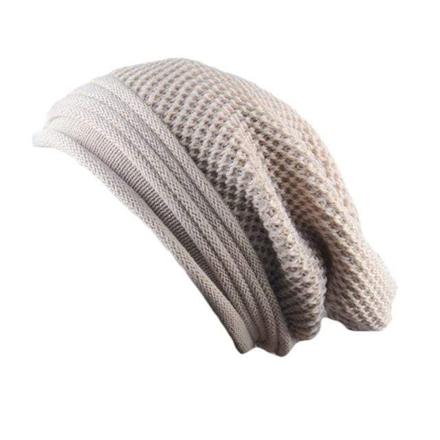 Bonnets Buddhatrends Beige / Bonnets tricotés surdimensionnés de 24.5 à 30 cm