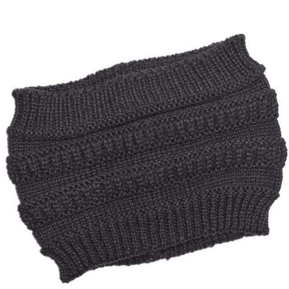 Buddhatrends Beanie Hats Dark grey / One Size Winter Knitted Headband