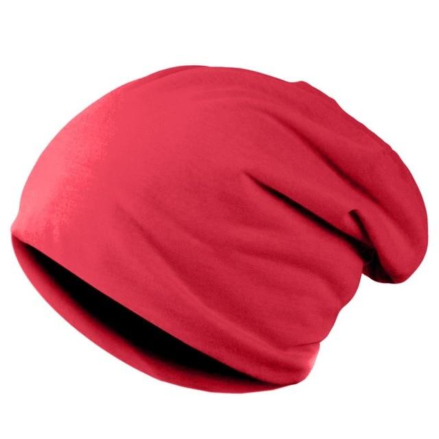 Buddhatrends Beanie Hats Red Mylah Casual Beanies Hat