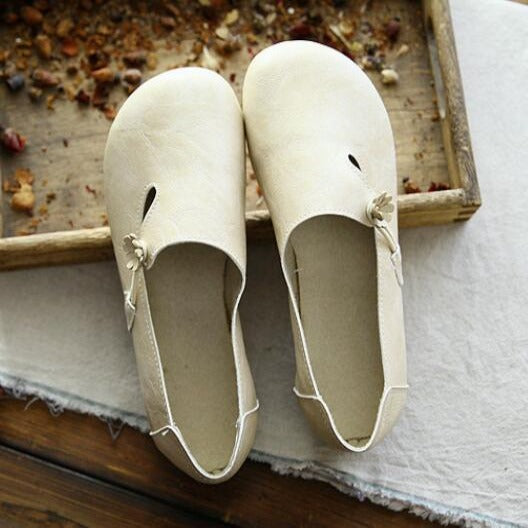 Buddhatrends Beige / 39 Mora Vintage Flat Shoes