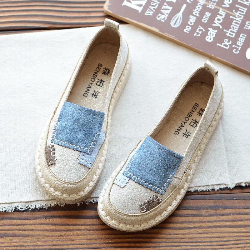 Buddhatrends Retro Patchwork Loafers