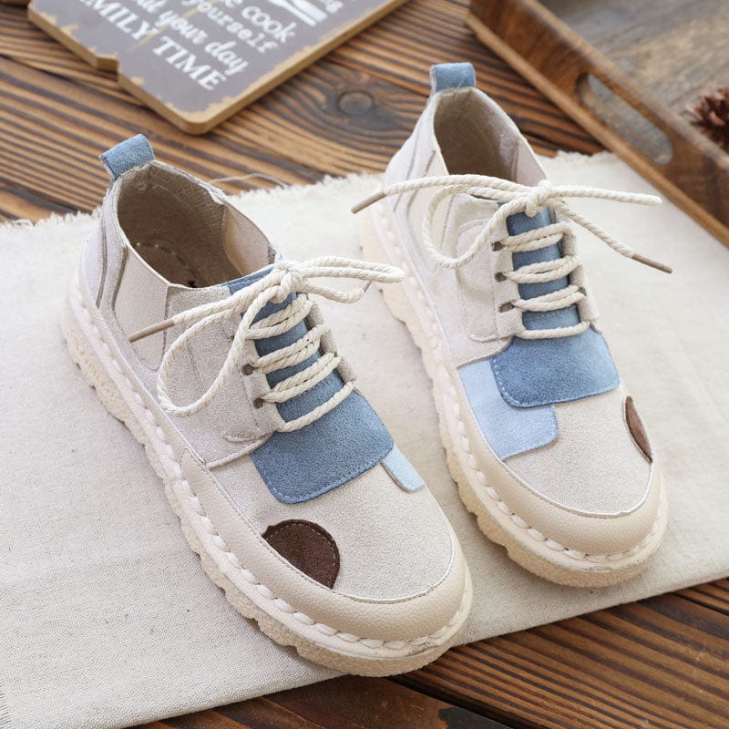 Buddhatrends Beige / 40 Soft Patchwork sneakers παπούτσια