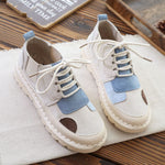 Zachte patchwork sneakers schoenen
