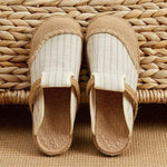 Striped Hemp & Cotton Loafers