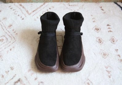 Buddhatrends Noir / 40 Mori Girl Slip On Sock Chaussures