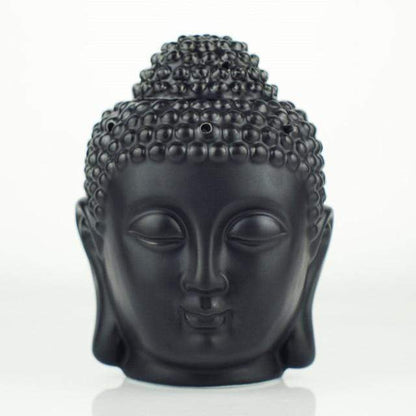 Buddhatrends Black Ceramic Buddha Head Aromatherapy Diffuser