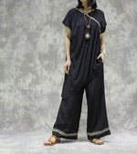 Buddhatrends Μαύρο / One Size Gisele OOTD Tops + Palazzo Pants