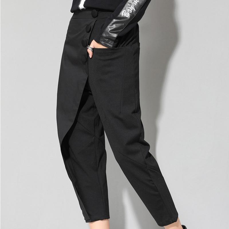 Асимметричные брюки длиной 3/4 дюйма Buddhatrends Black Widow