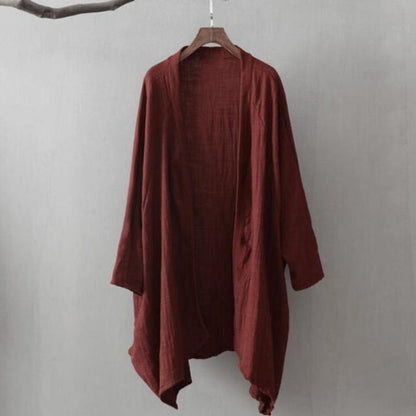Buddhatrends Blouse jujube red / One Size Remy batwing sleeve loose blouse