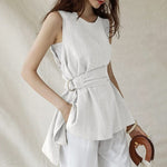 Buddhatrends blouse wit / M zomerse elegante werkblouse