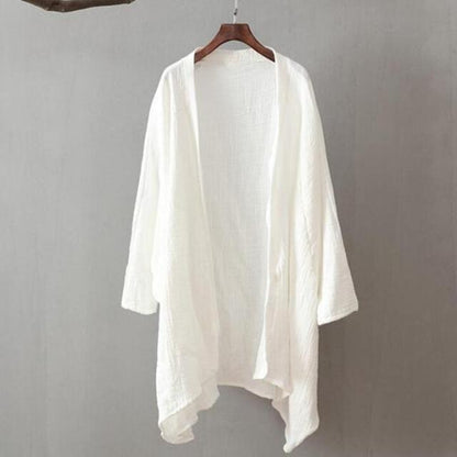 Μπλούζα Buddhatrends Λευκή / Μονόχρωμη μπλούζα Remy batwing μανίκι