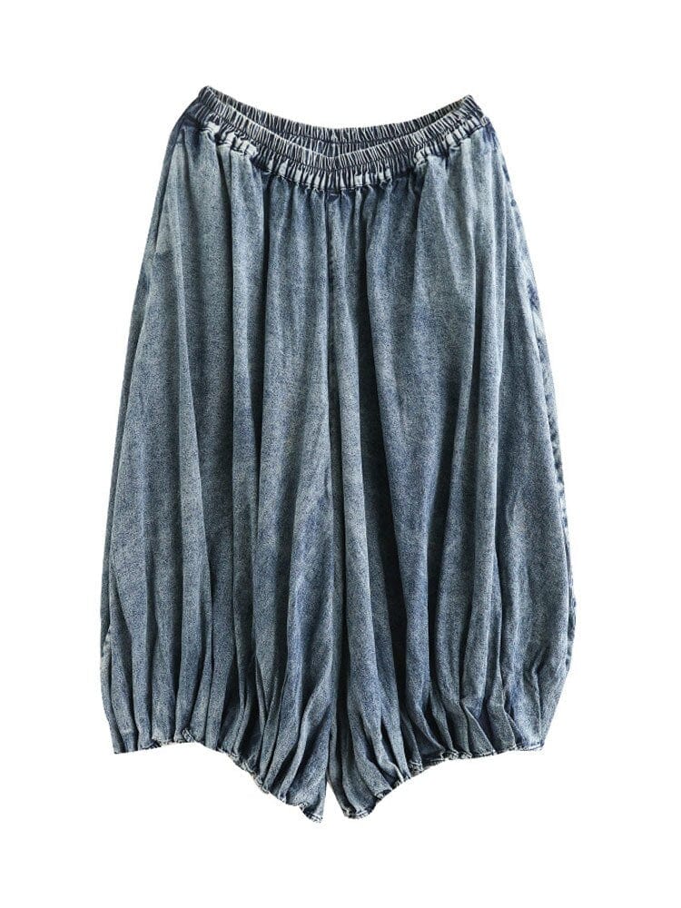 Buddhatrends Blue / One size High Waist Vintage Denim Pants