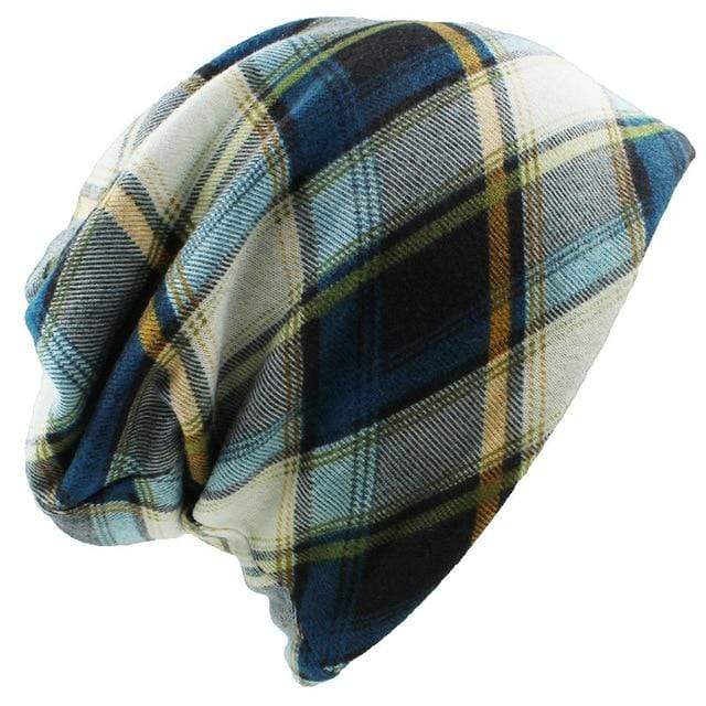 Cappello berretto scozzese blu
