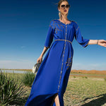 שמלת חרוזים סאטן קארים | מנדלה
