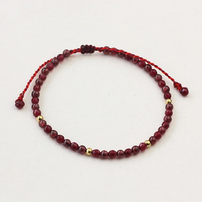 Buddhatrends Bracelet Natural Stone Red String Handmade Bracelets