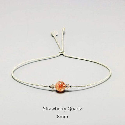Buddhatrends Bracelet Strawberry Quartz Delicate Gemstone Bracelets