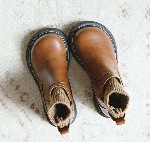Buddhatrends Brown / 36 Mori Girl Retro Warm Boots