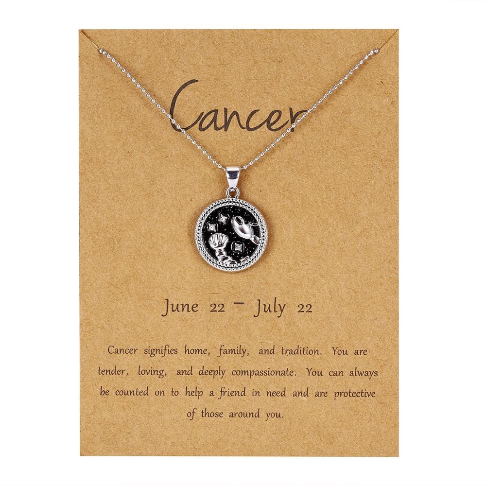 Buddhatrends Cancer / 46cm 12 Constellation Pendant Necklace