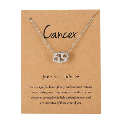 Buddhatrends Cancer- Zodiac Sign Pendant Necklace
