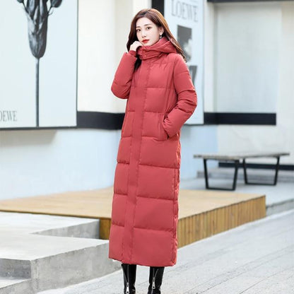 Buddhatrends Coat Red / L Amy Hooded Padded Jacket