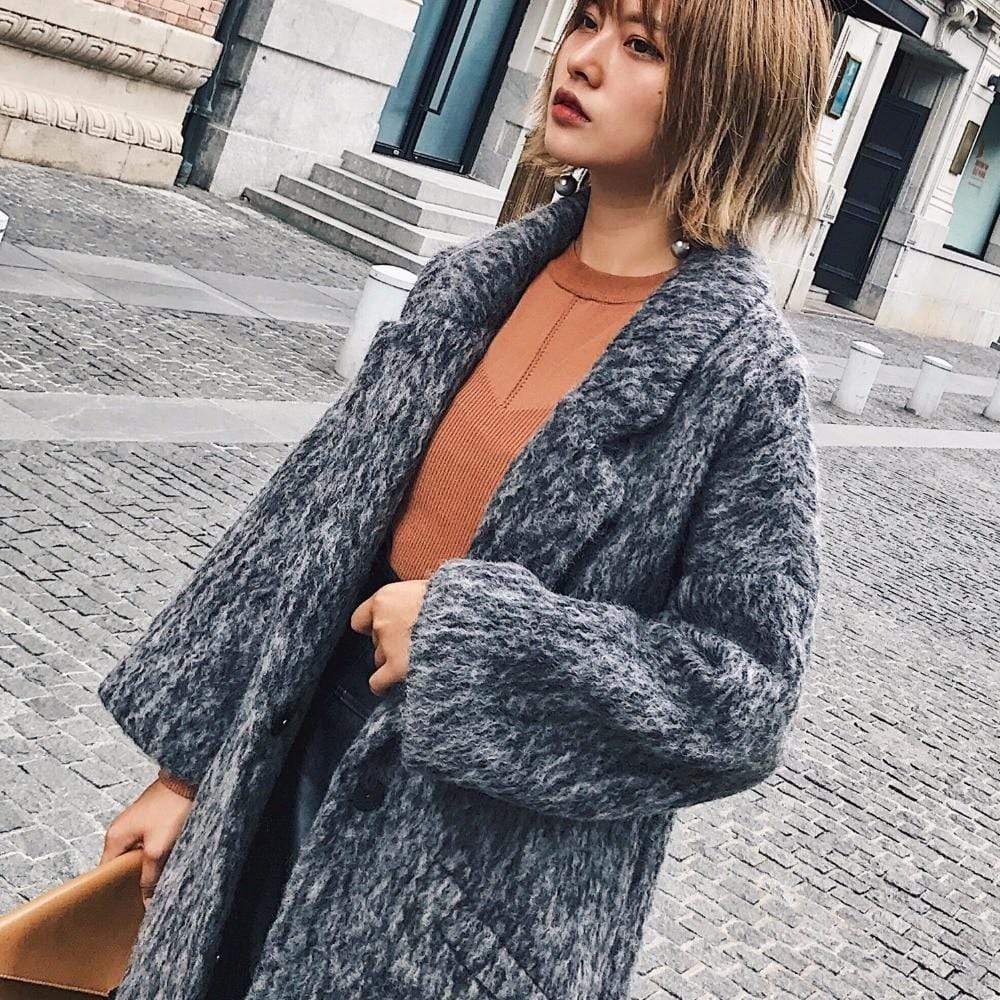 Manteau en laine surdimensionné Boho Chic | Millennials