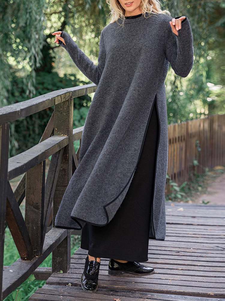 Вінтажна сукня-світшот Buddhatrends Dark Grey / S / China