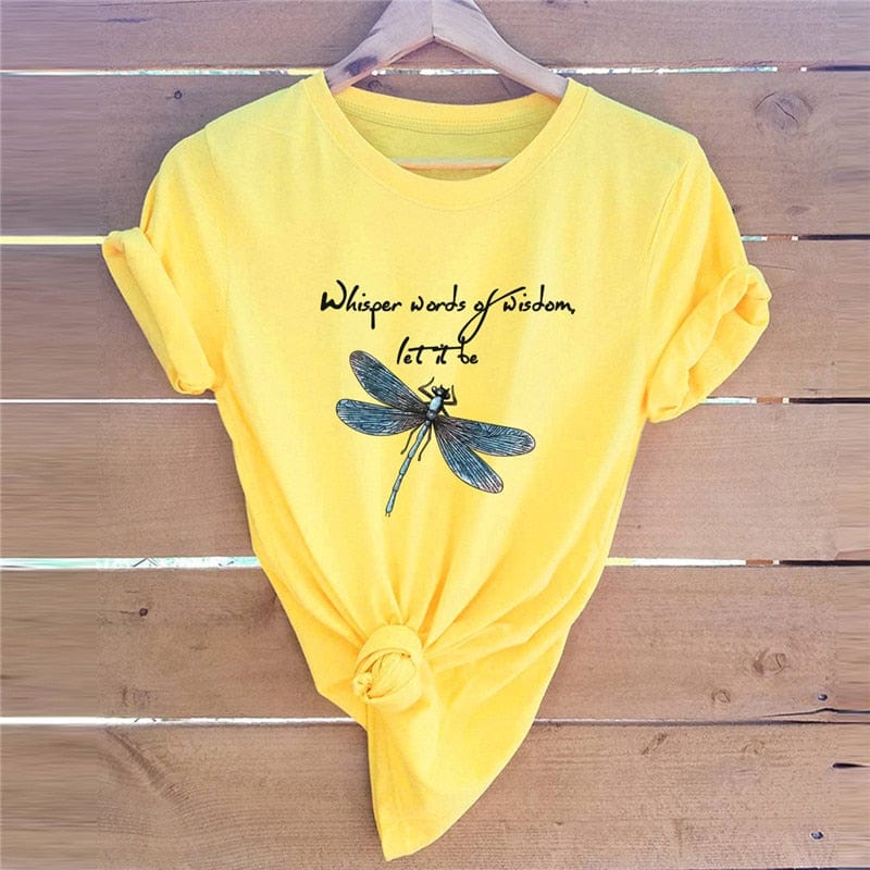 Buddhatrends Dragonfly Vintage Summer T-Shirt