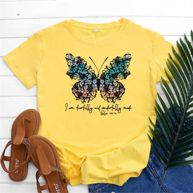 Buddhatrends Graphic New Butterfly Impresso Top