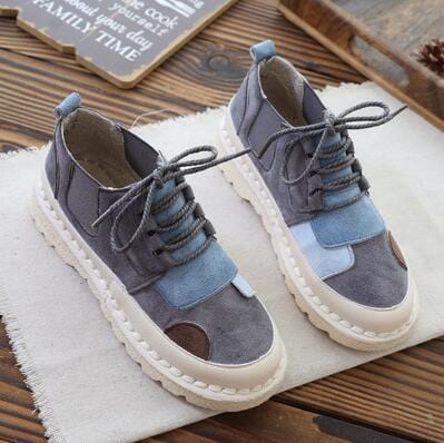 Buddhatrends Gray / 40 Soft Patchwork sneakers shoes