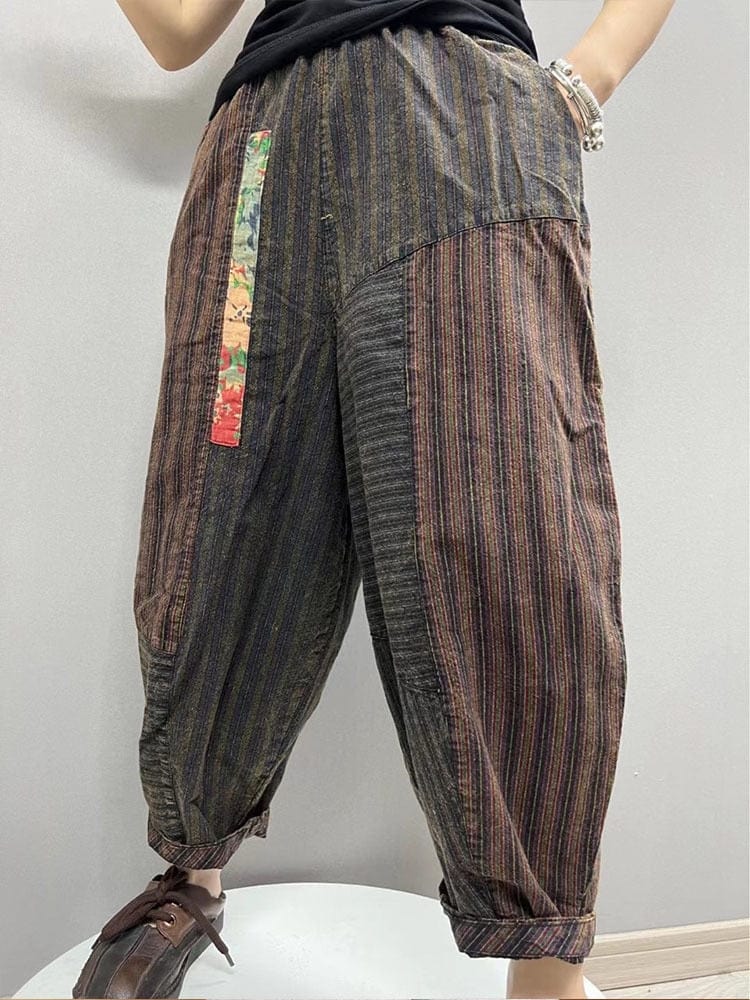 Buddhatrends Harajuku Loose Cotton Wide Pants