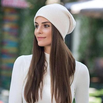 Buddhatrends Hats White Cora Knitted Wool Hat