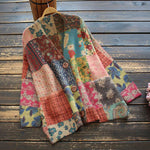 Maglione cardigan patchwork hippie Dippie