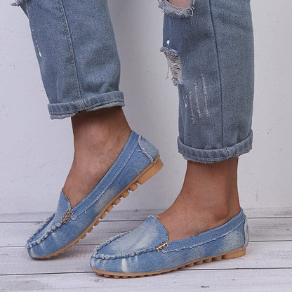 Buddhatrends Jeans Blue / 35 Amber Denim Loafer Shoes