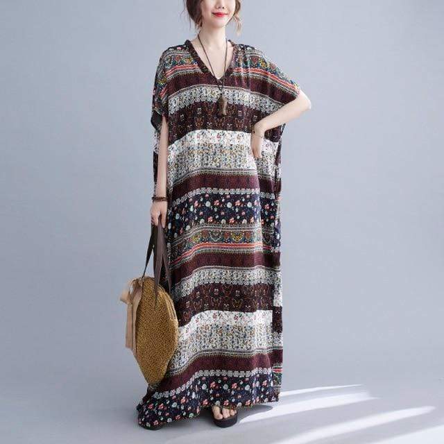 Φόρεμα Καφτάν Buddhatrends Travelling Gypsy Tribal Kaftan
