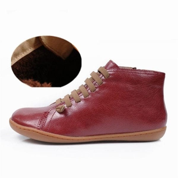 Buddhatrends Lace Up Genuine leather Ankle Boots