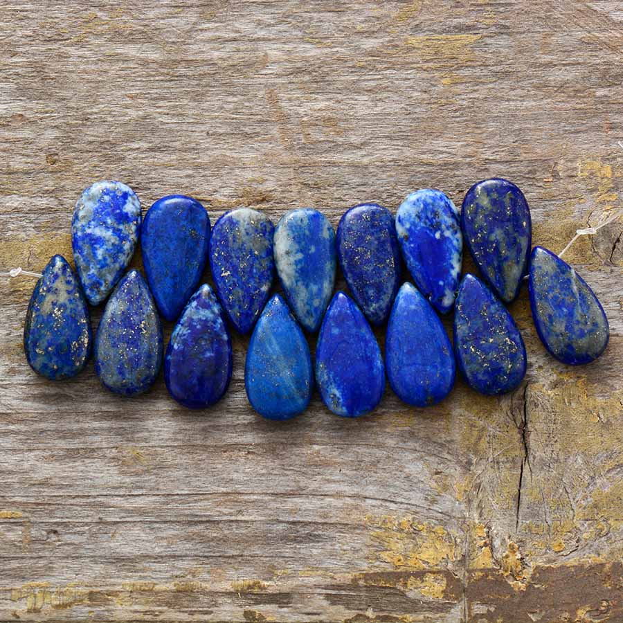 Buddhatrends Lapis Lazuli Water Drop Earrings