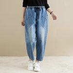 Lian Retro Cotton Loose Jeans