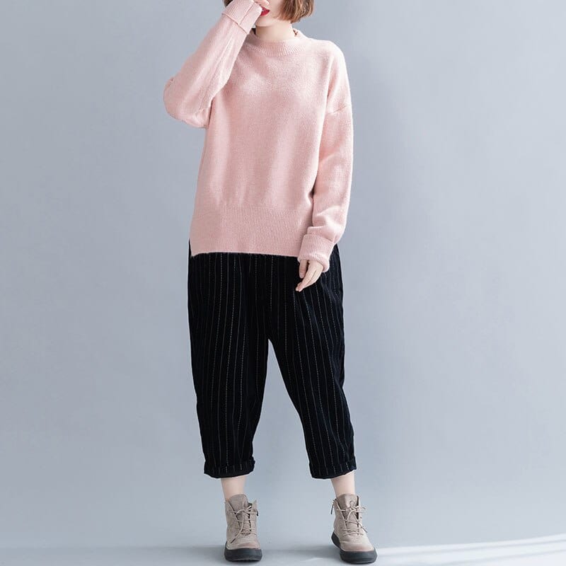 Buddhatrends Long Sleeve Knitted Top Sweater