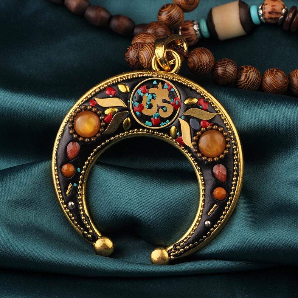 Buddhatrends Mondsichel nepalesische handgefertigte Halskette