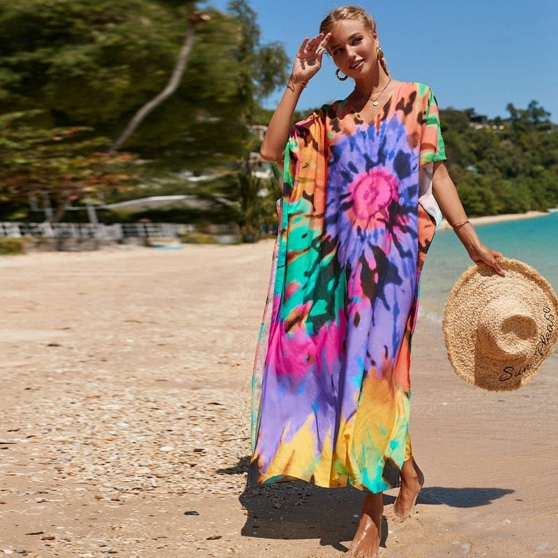 Woodstock Tie Dye Beach Dress