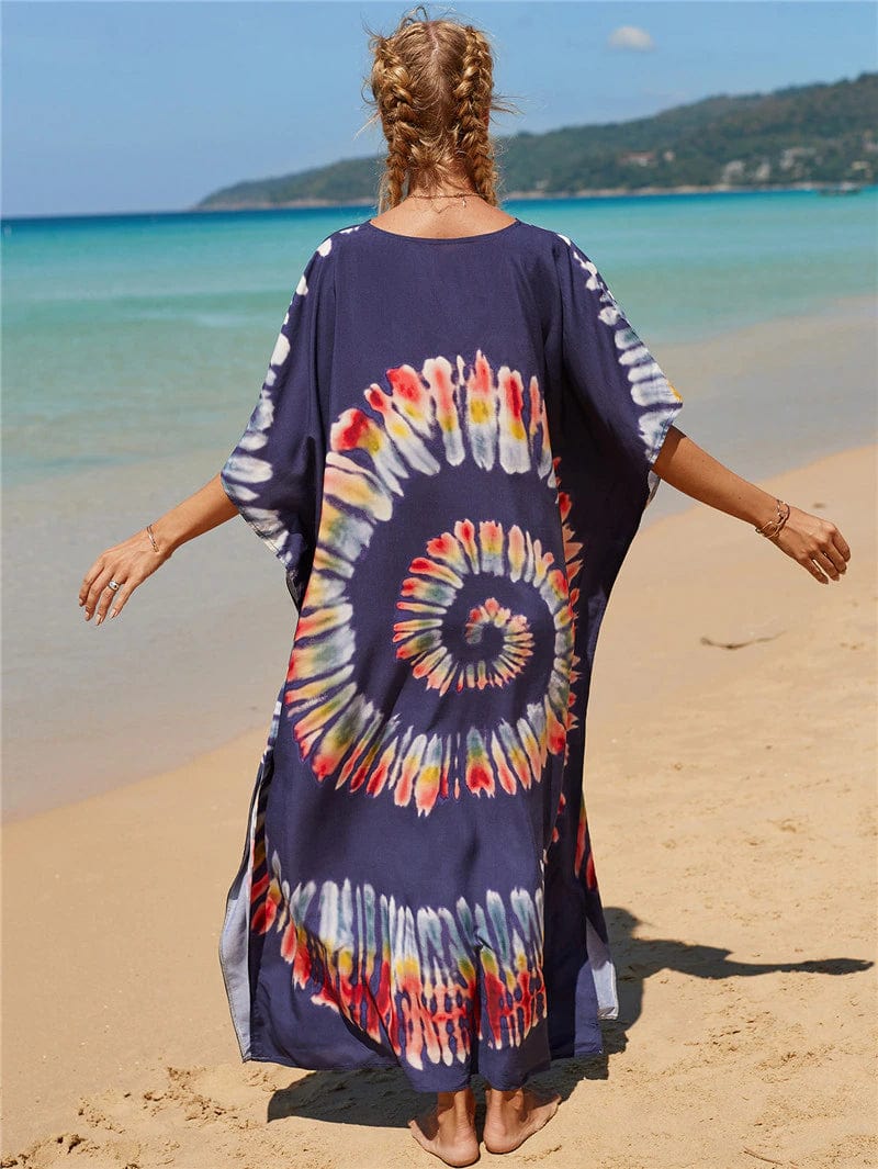 Buddhatrends Multicolor / One Size Harmony Tie Dye Beach Dress
