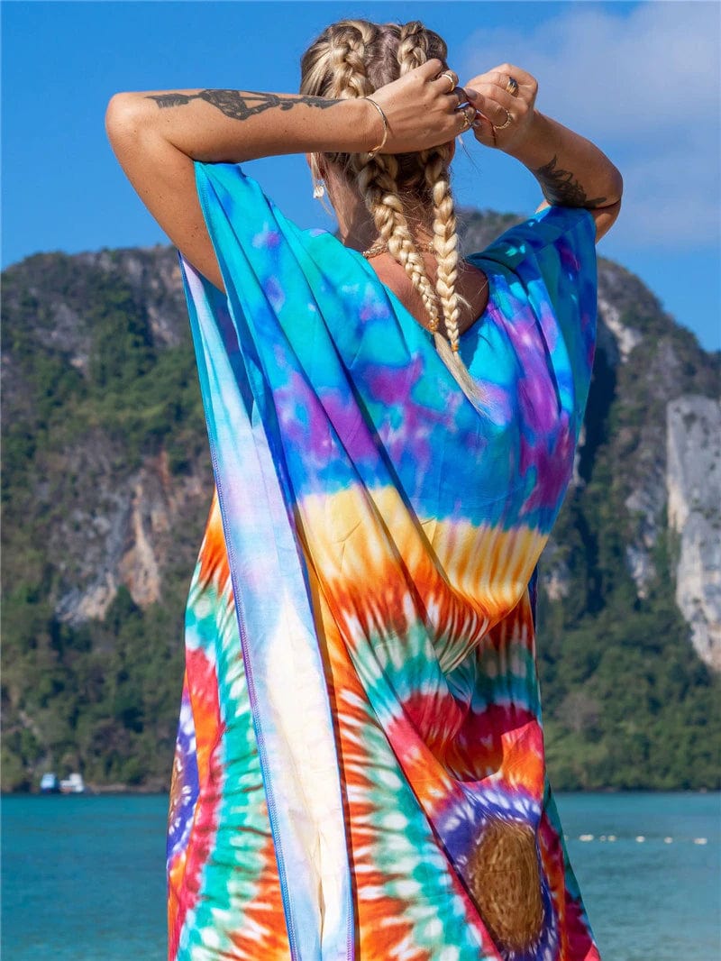 Buddhatrends Multicolor / One Size Ko Phi Phi Tie Dye Dress