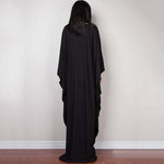 Buddhatrends Onyx μαύρο φόρεμα καφτάν με λαιμόκοψη V