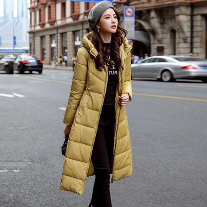 Buddhatrends outerwear Analia Long Hooded Padded Coat