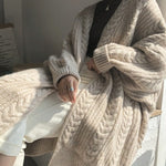 Oversized Long Knitted Cardigan