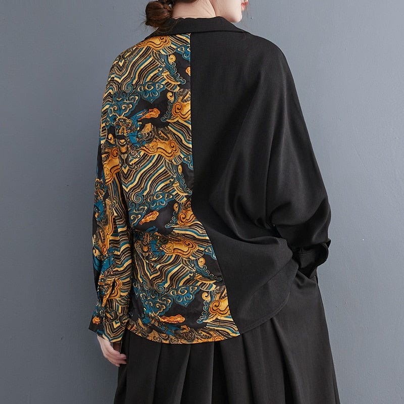 Buddhatrends Oversized Printed Blouse + pants