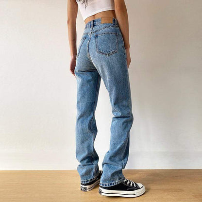 Buddhatrends Hose Amira Boyfriend-Jeans mit hoher Taille