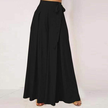 Buddhatrends Pants Black / XXXL Coraline Pantalones anchos de cintura alta