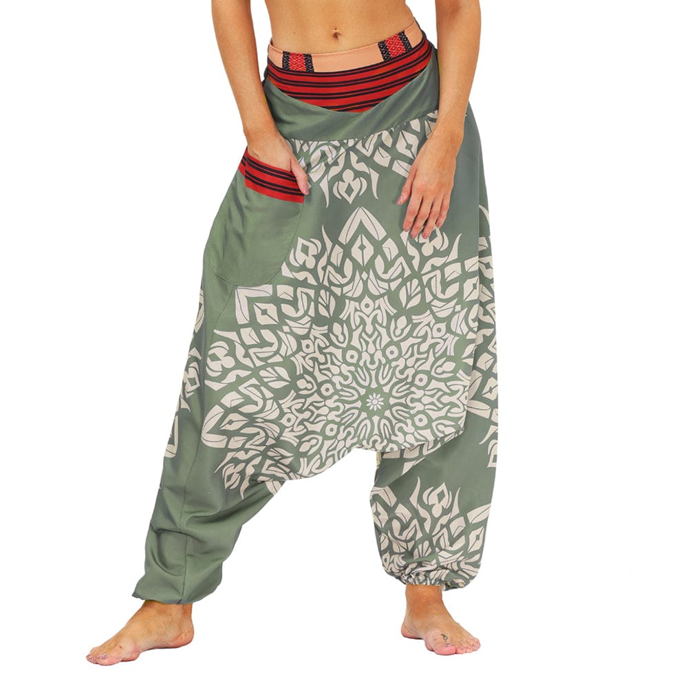 Buddhatrends Pantalones Boho Yoga Harem Pantalones